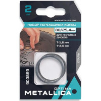 Набор колец METALLICA Optima 30/25,4, T=1,6 и 2,0мм, для пильных дисков, сталь, 2 шт.