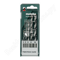 Набор сверл Metabo по камню 5 шт (D 4-10 мм)