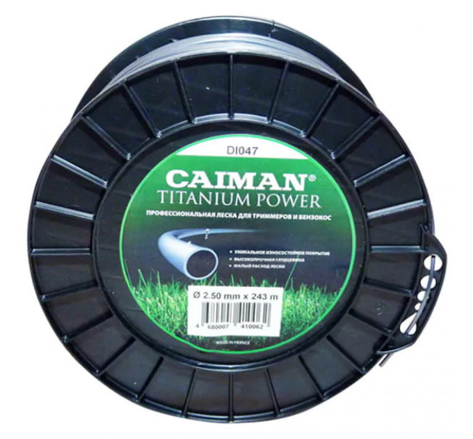 Леска 243м 2.5мм Caiman Pro TITANIUM Power профессиональная серая круглая по лучшей цене в наличии с бесплатной доставкой в Пункт выдачи