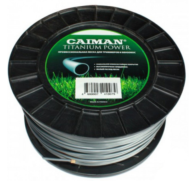 Леска 124м 3.5мм Caiman Pro TITANIUM Power профессиональная серая круглая по лучшей цене в наличии с бесплатной доставкой в Пункт выдачи