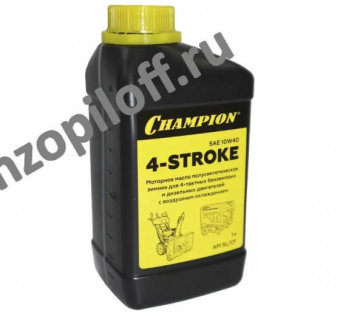Масло CHAMPION 4T SAE10W40 API SL/CF 1л полусинтетика зимнее до -25 градусов по лучшей цене в наличии с бесплатной доставкой в Пункт выдачи
