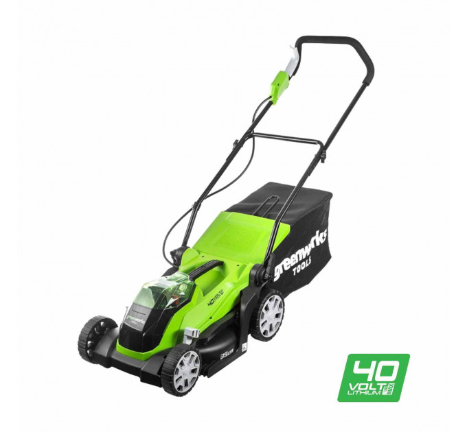 Газонокосилка аккумуляторная Greenworks G40LM35 33см (без АКБ 4АЧ и ЗУ) по лучшей цене в наличии с бесплатной доставкой в Пункт выдачи