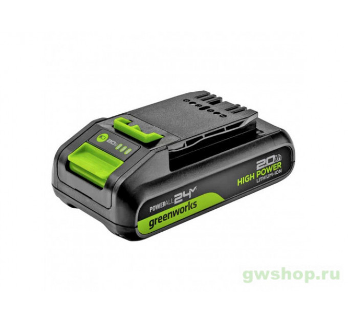Аккумулятор GreenWorks G24HP2 24V 2А*ч Li-ion по лучшей цене в наличии с бесплатной доставкой в Пункт выдачи