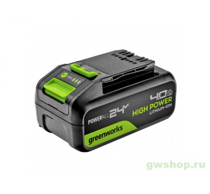 Аккумулятор GreenWorks G24HP4 24V 4А*ч Li-ion по лучшей цене в наличии с бесплатной доставкой в Пункт выдачи