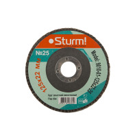 Круг зачистной Sturm 9010-01-125х22-25 лепестковый 125х22, зерно 25