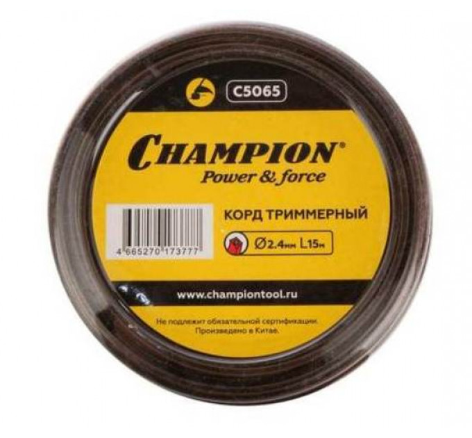 Леска 15м 2,4мм CHAMPION Nylplus Square квадрат по лучшей цене в наличии с бесплатной доставкой в Пункт выдачи