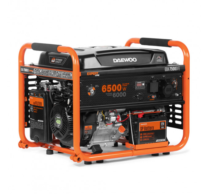 Генератор DAEWOO GDA 7500 DFE двухтопливный бензин, газ по лучшей цене в наличии с бесплатной доставкой в Пункт выдачи