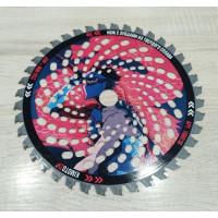 Нож 40/255/25,4 Yakuza Kusarigama с зубцами из твердого сплава
