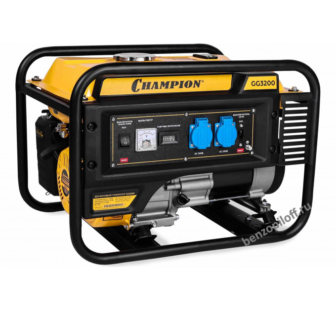Генератор CHAMPION GG3200, 3,2/3,5кВт, OHV 7.5 л.с. по лучшей цене в наличии с бесплатной доставкой в Пункт выдачи