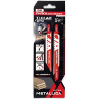 Пилка METALLICA Ultra T101AIF, 100/75мм шаг 1,7мм, BiM для лобзика, чистый рез, по дер/ЛДСП, 2шт.