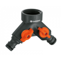 Распределитель Gardena 2-х канальный 1", 3/4"