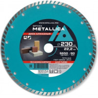 Диск алмазный METALLICA Optima 230x22,2мм, H=7мм, турбированный, по камню, кирпичу