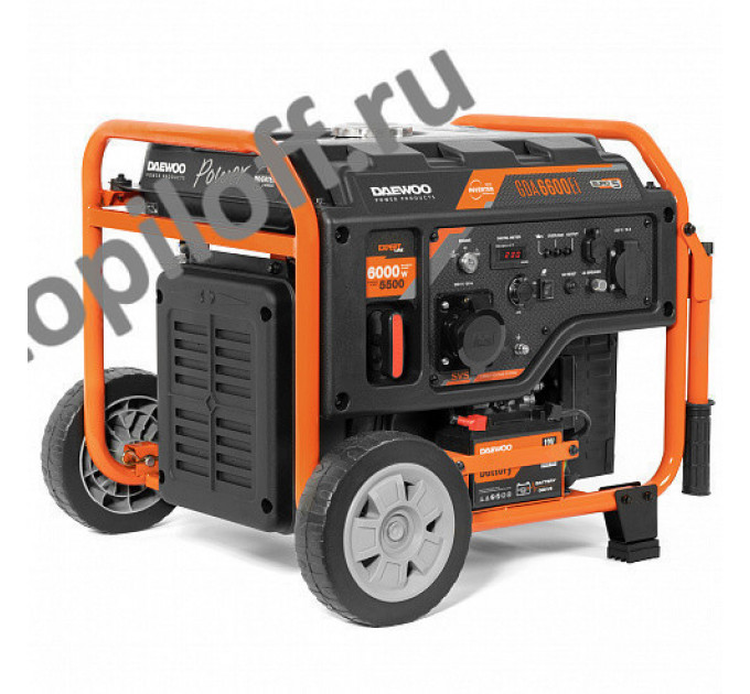 Генератор DAEWOO GDA 6600Ei инверторный бензиновый 220В 5,5/6,0кВт по лучшей цене в наличии с бесплатной доставкой в Пункт выдачи