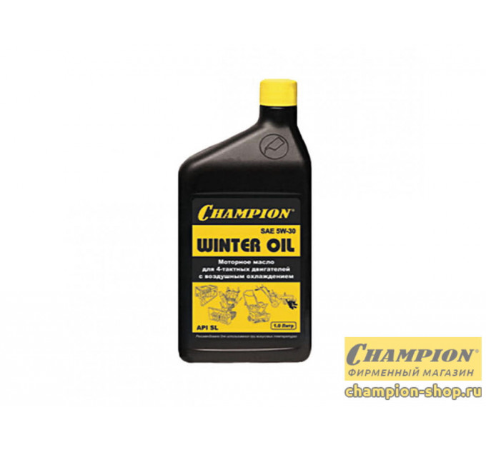 Масло CHAMPION 4T SAE 5W30 API SL/CF 1л,синтетическое зимнее до -30 градусов по лучшей цене в наличии с бесплатной доставкой в Пункт выдачи