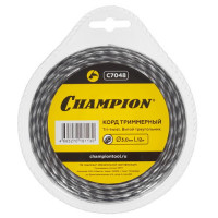 Леска 12м 3,0мм CHAMPION Tri-twist витой треугольник