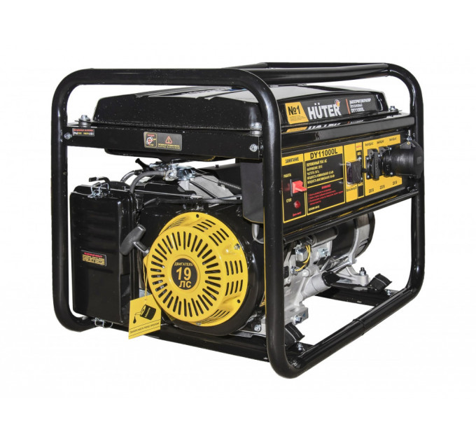Генератор Huter DY 11000 L, бензиновый,  8,5-9,0кВТ, 19л.с по лучшей цене в наличии с бесплатной доставкой в Пункт выдачи