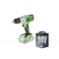 Дрель-шуруповерт Greenworks G24CD 24V ударная аккумуляторная (без АКБ и ЗУ)