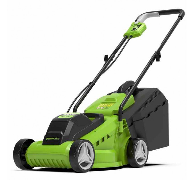 Газонокосилка аккумуляторная Greenworks G24LM32K2 (в комплекте c АКБ 2АЧ и ЗУ), 24V, 33 см по лучшей цене в наличии с бесплатной доставкой в Пункт выдачи