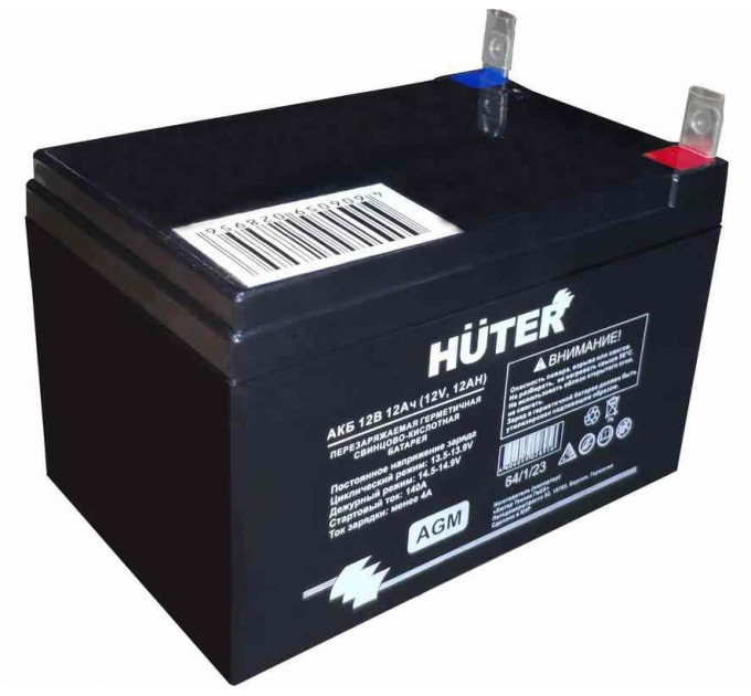 Аккумулятор Huter 12В 12Ач по лучшей цене в наличии с бесплатной доставкой в Пункт выдачи