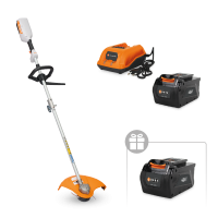 Аккумуляторная коса VILLARTEC CA40R SET, 40V, бесщеточный, АКБ 2Aч и ЗУ+АКБ 2Ач в подарок