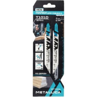 Пилка METALLICA Optima T101D, 100/75мм шаг 4мм, HCS, быстрый рез, для лобзика по дереву, 2шт.