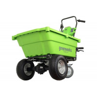 Садовая тележка самоходная Greenworks G40GCK6, 40V, 106л, без АКБ и ЗУ
